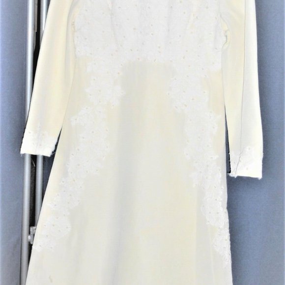 Vintage COMMUNION DRESS Vintage Girls Wedding Dress Bridesmaid Dress Costume - Picture 4 of 9